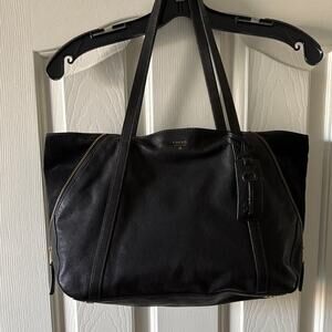 Fossil EUC Gwen Large Black Leather Tote Bag